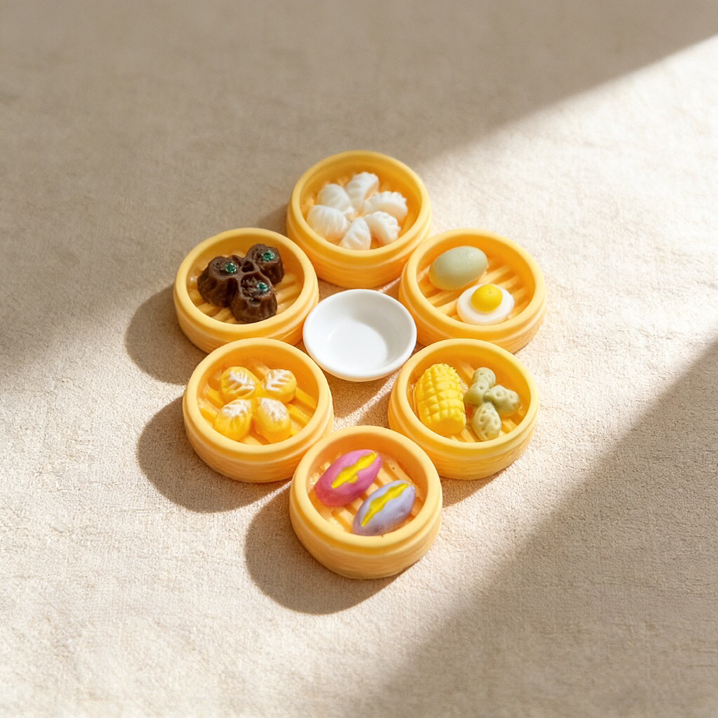 Set 30 Đồ Ăn Dimsum Mô Hình Mini Charm Đồ Ăn Điểm Tâm Xửng Hấp  HongKong Đồ Chơi Trang Trí Nhà Búp Bê