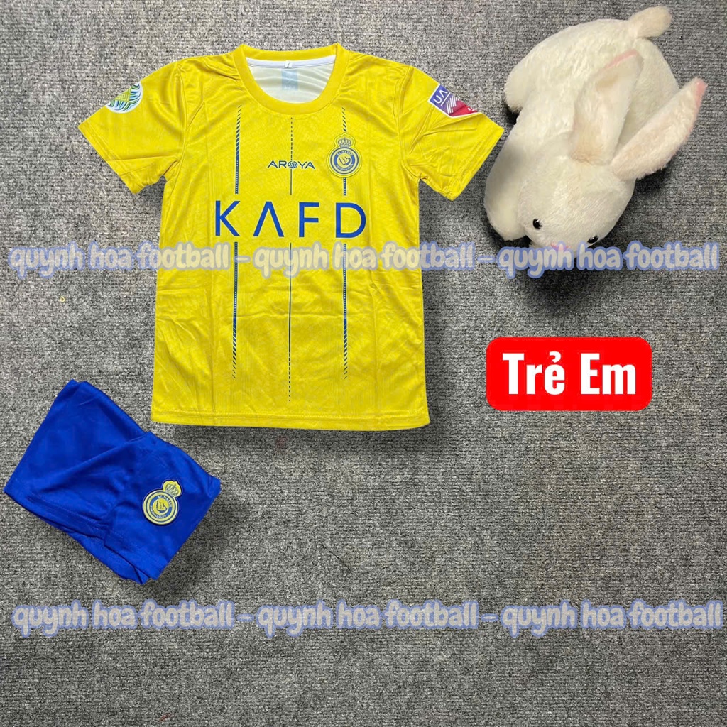 ✅Free Ship✅ Áo Bóng Đá, Áo Đá Banh Trẻ Em Al Nassr FC 2023/24 - Hàng Mè Kim Cao Cấp - Nhất Tốp