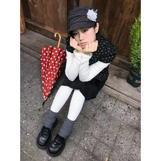 Le rouge | Minie polka dot top Áo dạ ngắn tay chấm bi cổ peter pan retro