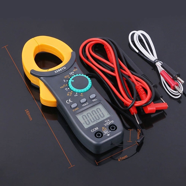 Ampe kìm Đồng hồ kẹp dòng vạn năng NJTY 3266TD đo tụ, tần số, nhiệt độ, điện trở, điện áp