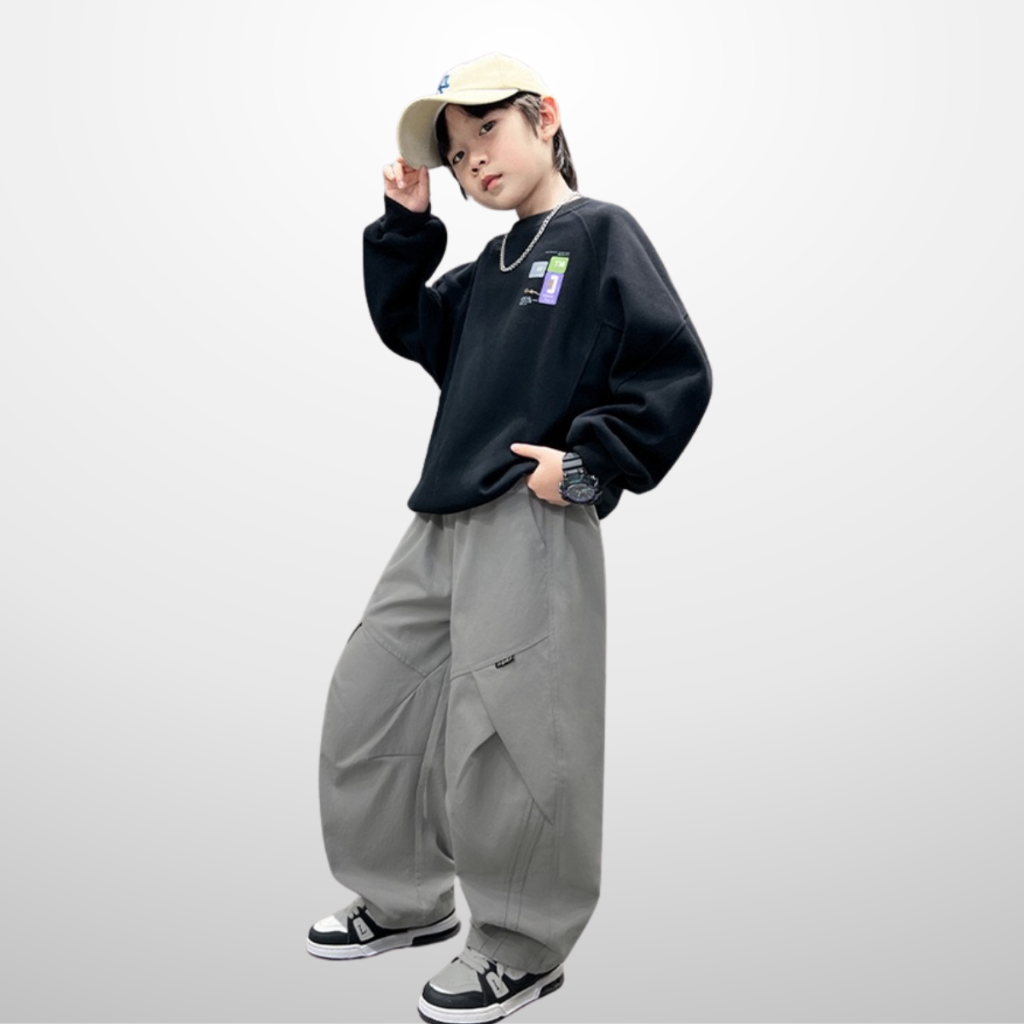 Quần Kaki túi hộp, Phong Cách hip hop Đường Phố Cho Bé Trai, Bé Gái | JJ Kids Fashion