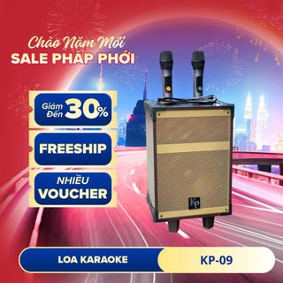 Loa Kéo Karaoke KP P09, Bass 20cm - Hát Karaoke Đa Năng Giải Trí Di Động Nghe Nhạc, Chất Âm Chân Thực Và Sống Động
