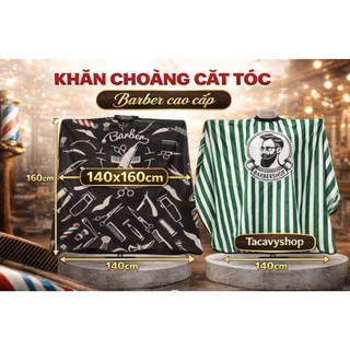 Khăn Choàng Cắt Tóc Barber Cao Cấp – Chống Bám Tóc, Áo Choàng Cắt Tóc Salon Chuyên Nghiệp, Siêu Rộng