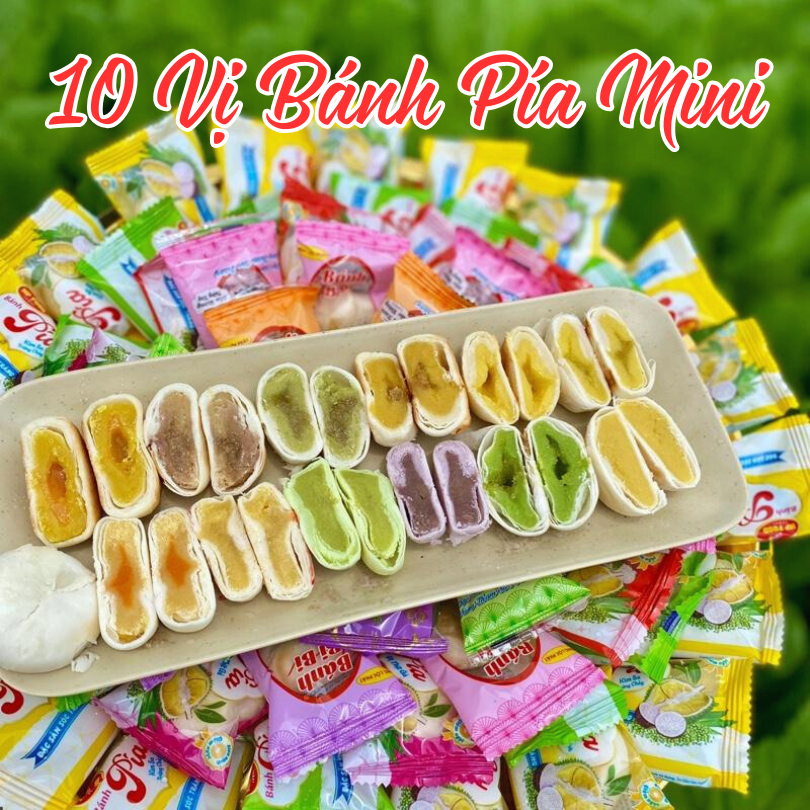Bánh Pía Mini 10 Vị Sóc Trăng – Đặc Sản Miền Tây Chuẩn Vị Truyền Thống