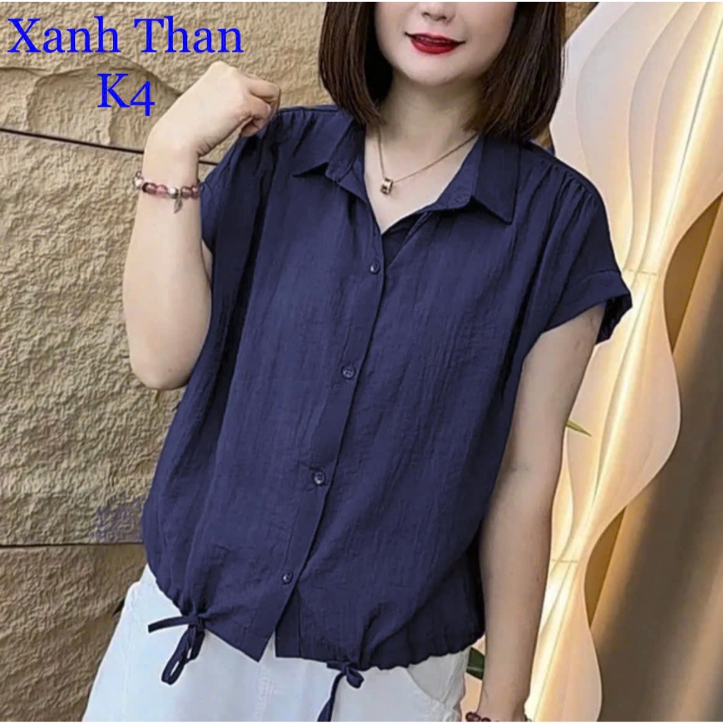 K01- Áo Nữ Mềm Mại, Mặc Mùa Hè, Phom Suông Dễ Mặc, Chất Liệu Xước Tơ Nhật Mềm, Mát Giặt Tay Máy Vô Tư Đơn Giản Tinh Tế.