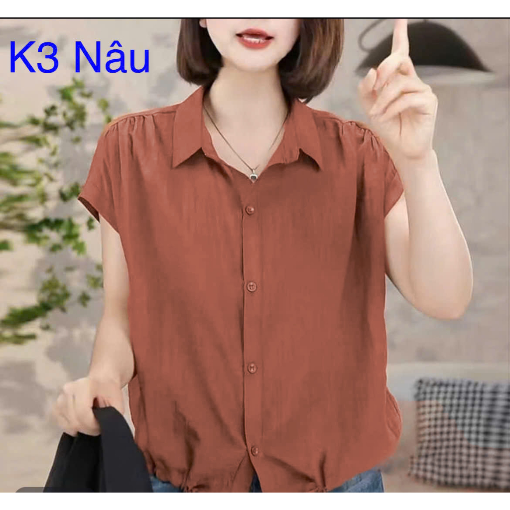K01- Áo Nữ Mềm Mại, Mặc Mùa Hè, Phom Suông Dễ Mặc, Chất Liệu Xước Tơ Nhật Mềm, Mát Giặt Tay Máy Vô Tư Đơn Giản Tinh Tế.
