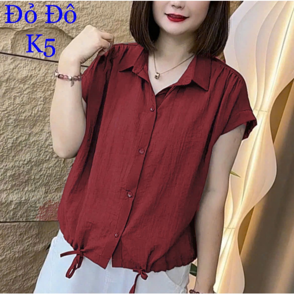 K01- Áo Nữ Mềm Mại, Mặc Mùa Hè, Phom Suông Dễ Mặc, Chất Liệu Xước Tơ Nhật Mềm, Mát Giặt Tay Máy Vô Tư Đơn Giản Tinh Tế.