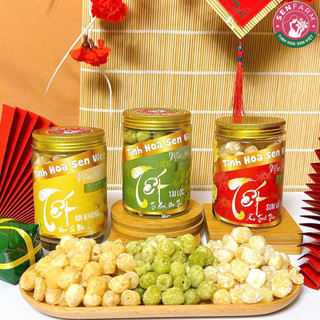 COMBO 3 hũ Mứt Hạt Sen Ít Đường mứt thượng hạng Senfarm - Mứt Tết - Bánh Tết - Quà Tết