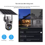 V380 Máy ảnh năng lượng mặt trời 4G SIM ngoài trời 2 ống kính PIR Con người phát hiện pin an ninh CCTV PTZ IP Camara — ảnh 7