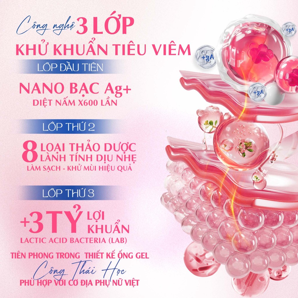 Thiết kế của Gel Vệ Sinh Phụ Nữ VROSE