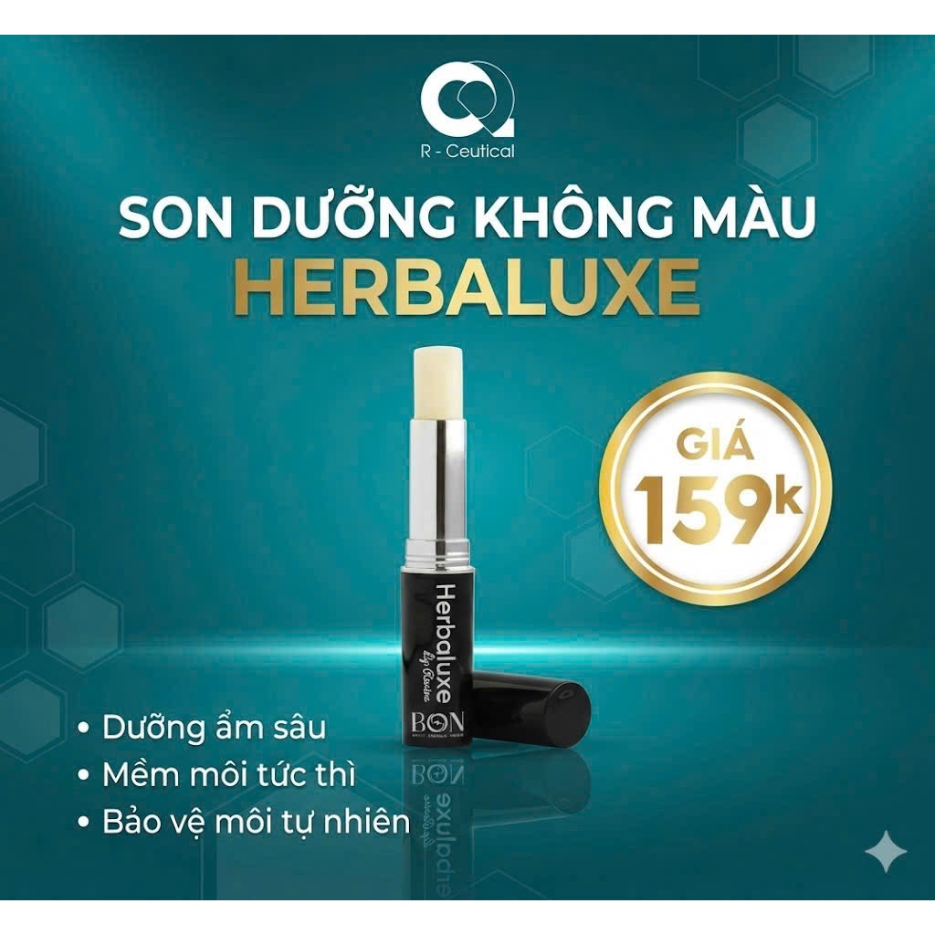 Herbaluxe Son Dưỡng Môi có màu tự nhiên, càng dùng càng mê-thành phần thiên nhiên 2.5g