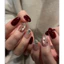 NAIL BOX MẮT MÈO MIX THẠCH ĐỎ ĐÍNH ĐÁ CHẤM BI TÔN DA