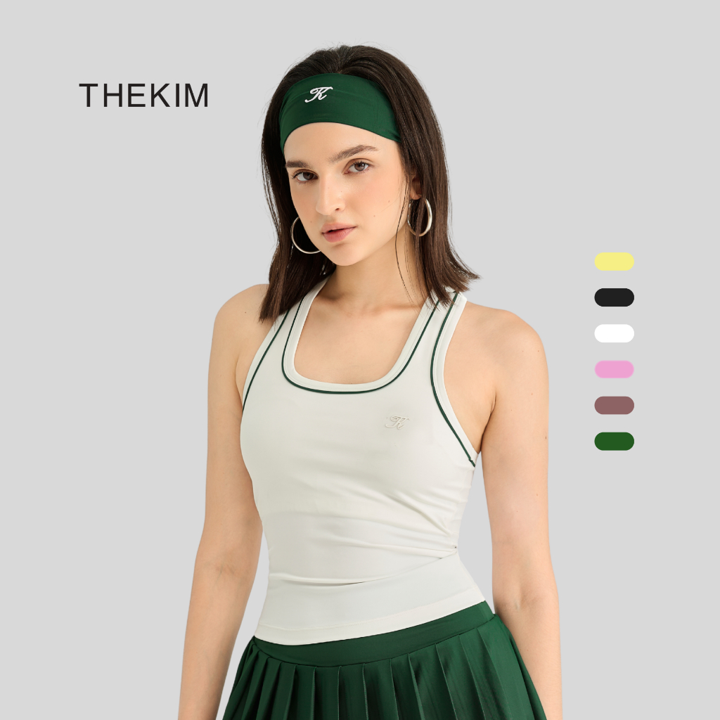 THEKIM Băng đô thể thao in logo, băng đô thấm hút mồ hôi co giãn 4 chiều A367