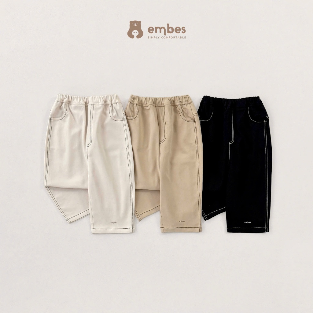 Quần Dài Kaki Cho Bé Trai Embes, Quần Kaki Chất Dày Cạp Chun Mặc Thu ...