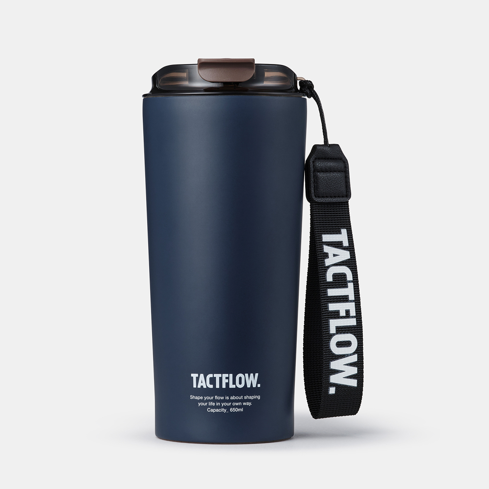 Bình giữ nhiệt TACTFLOW Ceramic TFB dung tích 650ml bằng thép không gỉ phủ sứ kèm quai xách - Nhiều màu