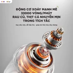 Máy Xay Ăn Dặm Tự Động Nấu BEAR 0.35L, Máy Xay Nấu Ăn Dặm Cho Bé Cối Inox Toàn Phần Khép Kín Máy Xay Ăn Dặm BFM-045KN — ảnh 4