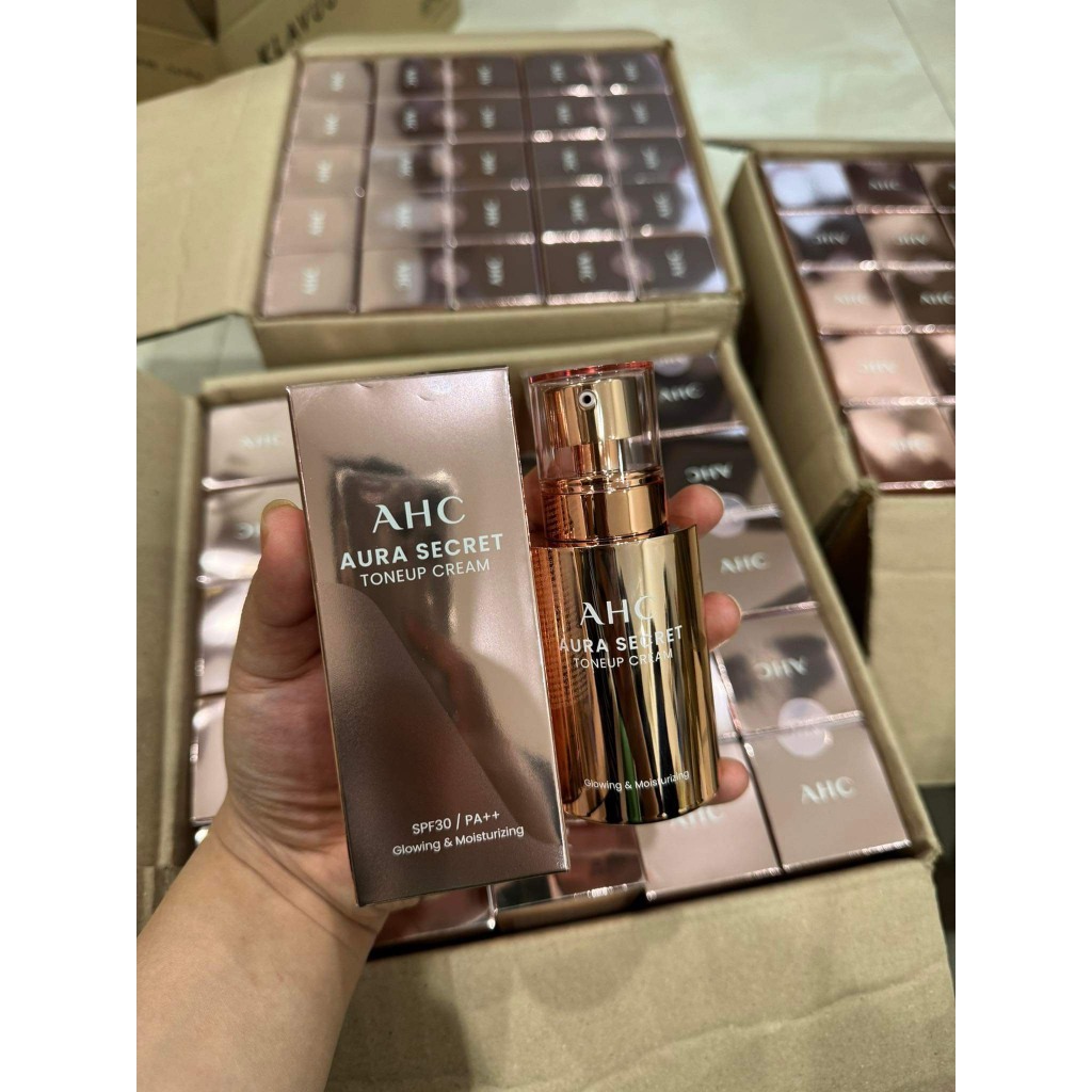 Kem Dưỡng Trắng Nâng Tông Da AHC Aura Secret 50ml, Giúp Da Luôn Căng Bóng Mịn Màng Và Xoá Mờ Các Nếp Nhăn