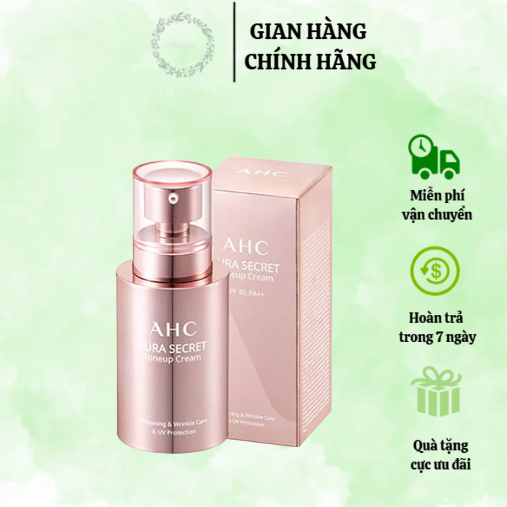 Kem Dưỡng Trắng Nâng Tông Da AHC Aura Secret 50ml, Giúp Da Luôn Căng Bóng Mịn Màng Và Xoá Mờ Các Nếp Nhăn