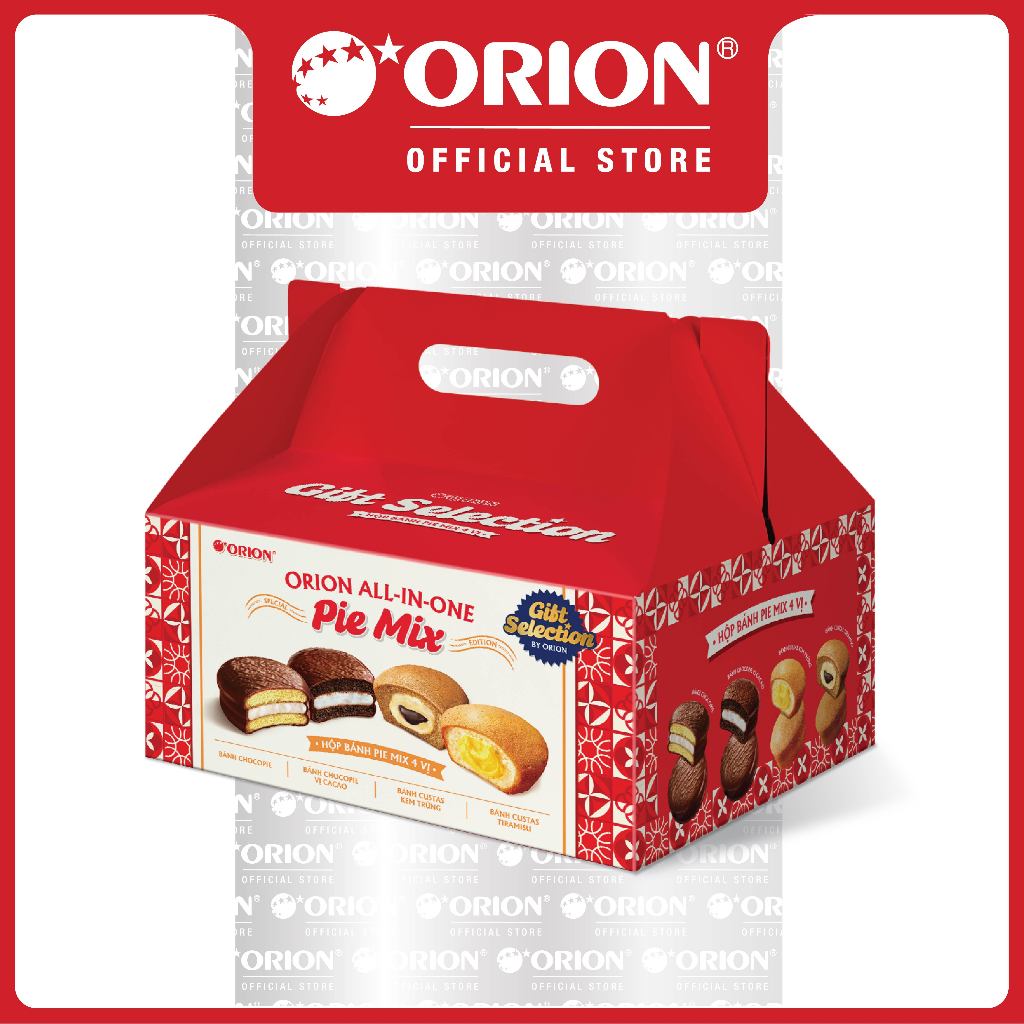 [ĐỘC QUYỀN] Hộp bánh Pie Orion mix 4 vị (697,5g)