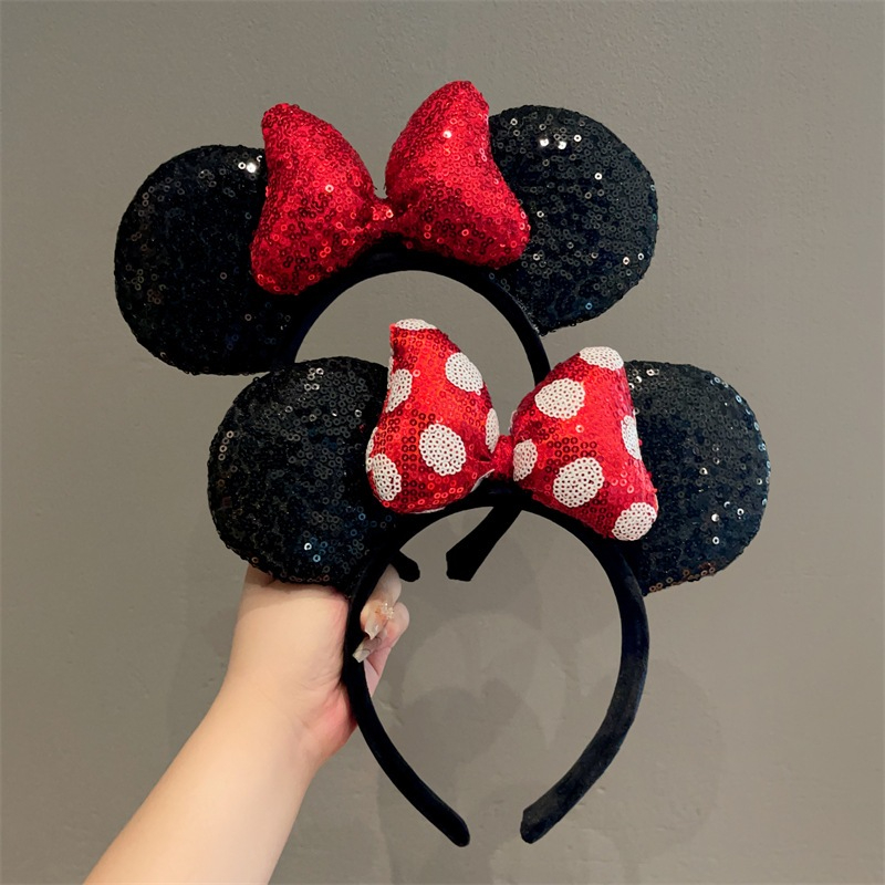 (Gửi từ Việt Nam)Bando Mickey Minnie Disney Kiểu Cổ Điển Chất Mảnh Pha Sáng - Phụ Kiện Công Viên Giải Trí & Lễ Hội