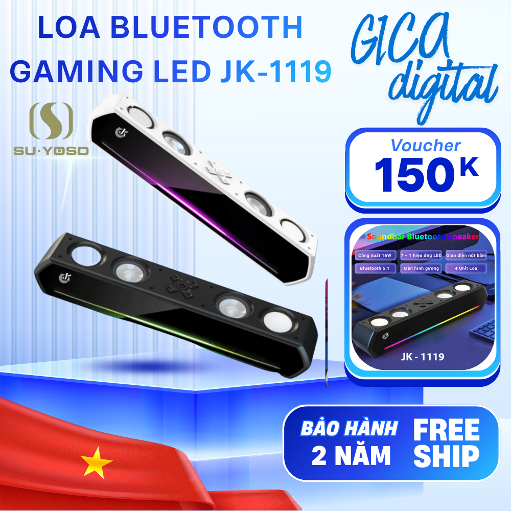 Loa Máy Tính Gaming JK 1119 Led Rgb - Loa Bluetooth Để Bàn Vi Tính ...