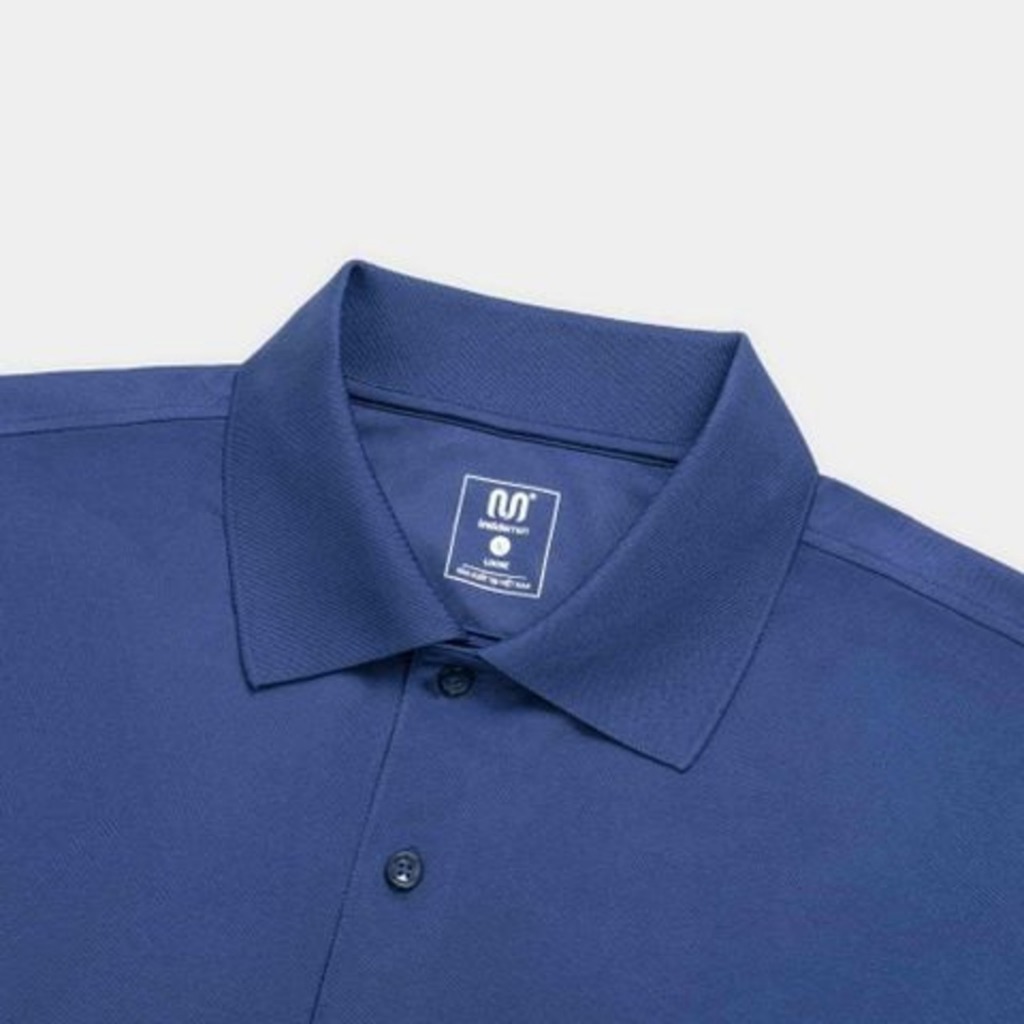 Áo Polo Nam Xanh Tím Than Insidemen Trung Niên Dáng Rộng IPS099EGP01