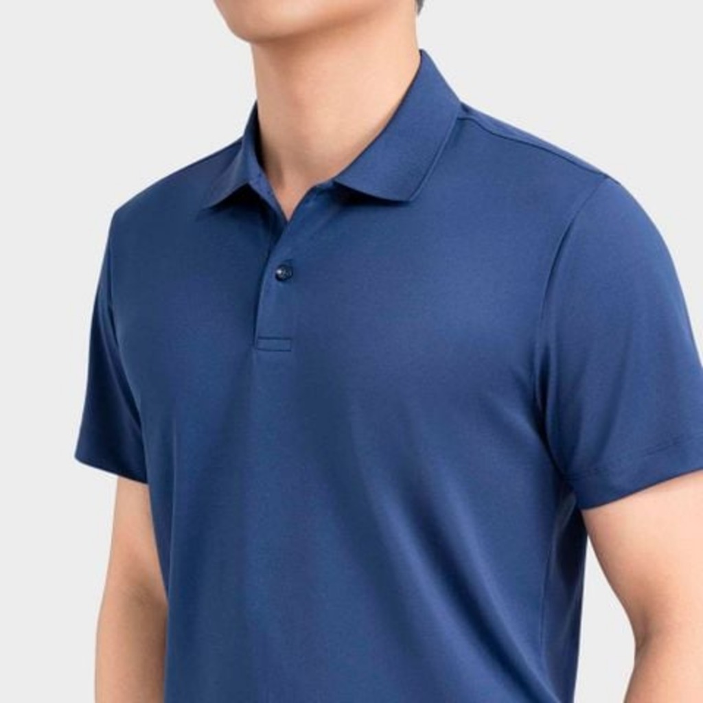 Áo Polo Nam Xanh Tím Than Insidemen Trung Niên Dáng Rộng IPS099EGP01