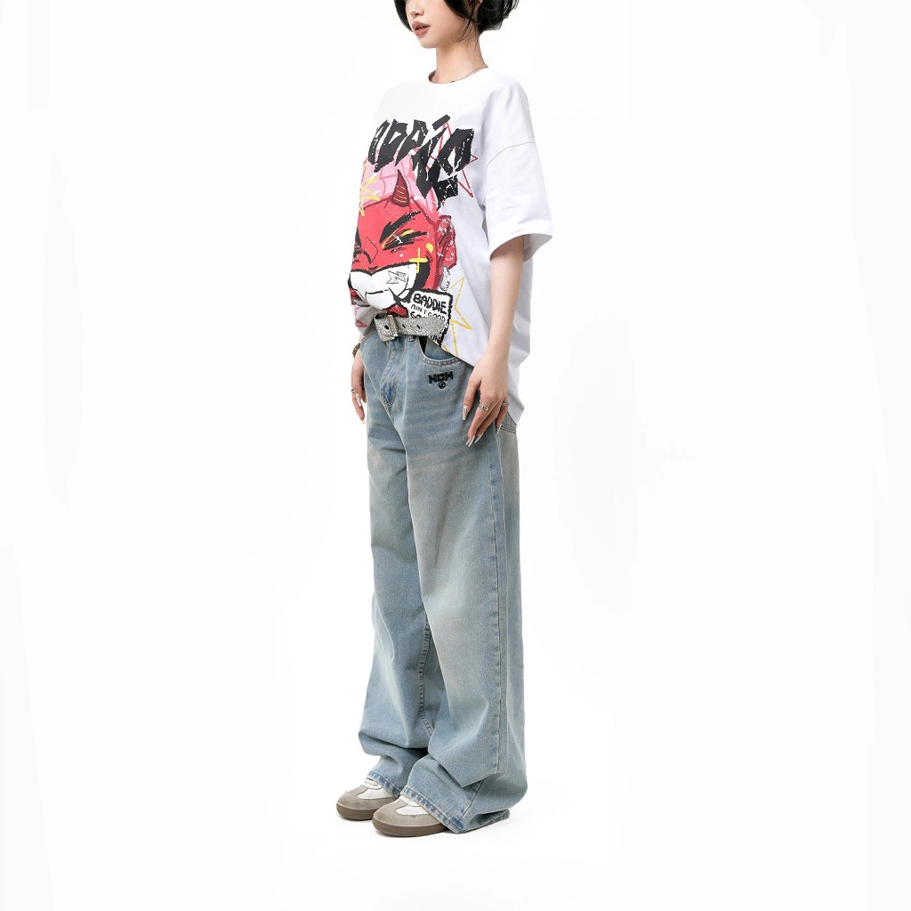 Quần Jeans NEEDS OF WISDOM Wide Fit Jeans - Blue - Local Brand Chính Hãng | BigBuy360 - bigbuy360.vn