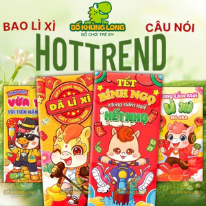 Combo 10 Bao Lì Xì Tết Những Câu HOTTREND Mới Nhất 2026 Được Chọn Mẫu Hình Ngựa Bính Ngọ Lì Xì May Mắn BỐ KHỦNG LONG
