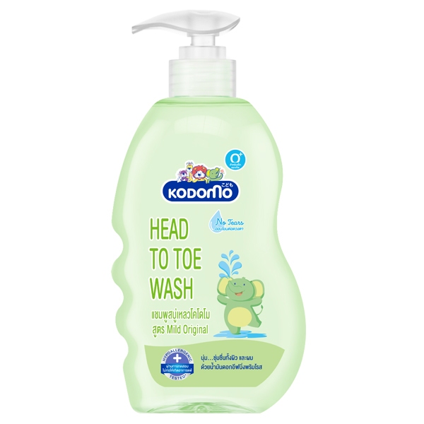 Kodomo Dầu Tắm Gội Trẻ Em 0+ Organic Nhập Khẩu Thái Lan An Toàn không cay Mắt Bé