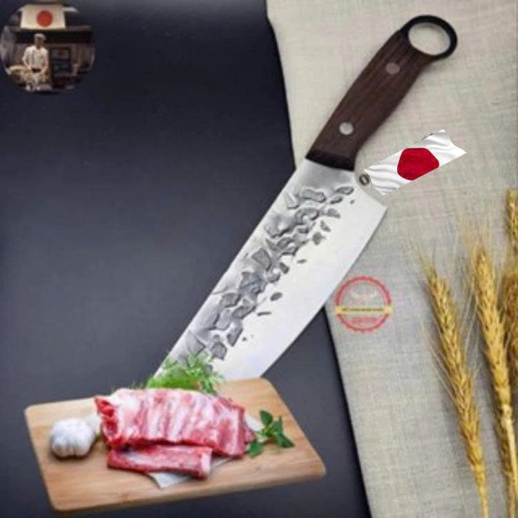 Dao nhà bếp lọc thịt Aka-Ki hàng nhập bãisiêu bén bằng thép xanh cacbon 3 lớp không gỉ