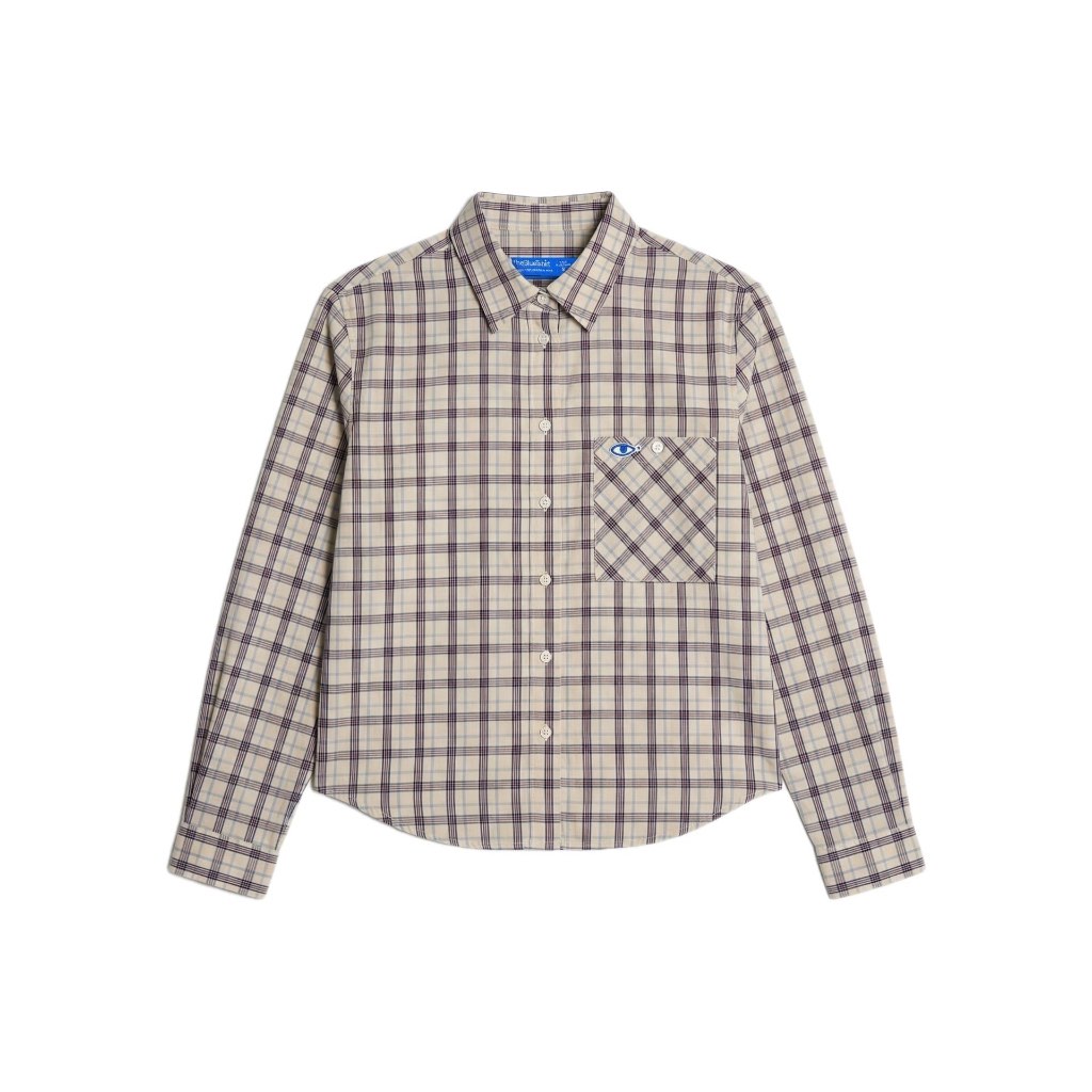 TheBlueTshirt - Áo sơ mi kẻ sọc caro to tay dài phom regular cho nữ - Kate Shirt