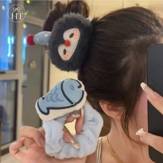 Scrunchies dây cột tóc lông cá và chim cánh cụt