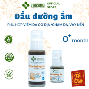 Dầu Dưỡng Ẩm Bé - Bôi Viêm Da Cơ Địa, Chàm Da, Vảy Nến, Eczema, Lang Ben - (20ml - 50ml) SingSong