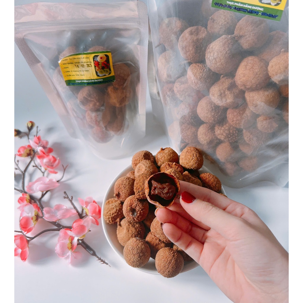 1Kg Vải Sấy Khô Lục Ngạn/ 500g