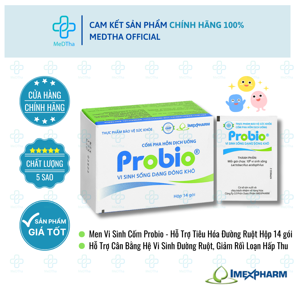 Men Vi Sinh Probio Vị Cốm - Giúp Cân Bằng Hệ Vi Sinh Đường Ruột, Hỗ Trợ ...