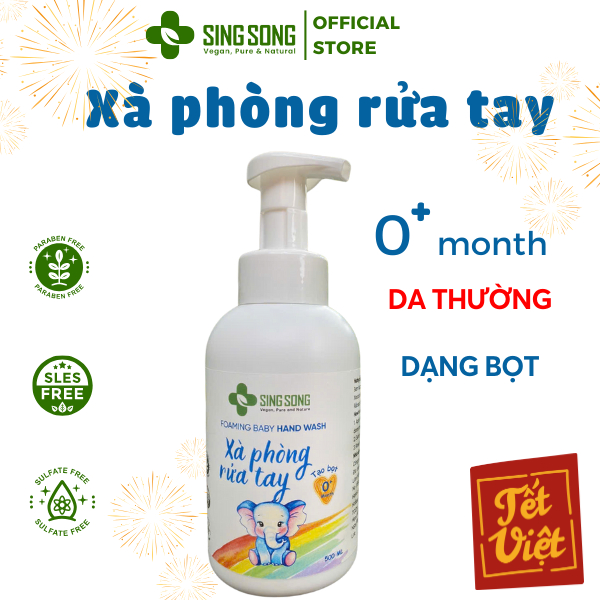 Xà Phòng Rửa Tay Cho Bé Tạo Bọt Tự Nhiên Singsong Không Hương Liệu - 500ml