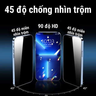 Kính Cường Lực Chống Nhìn Trộm Chống Vân Tay Và Siêu Trong Suốt Cho iPhone X XR XS Max 11 12 13 14 15 16 Pro Max PK025