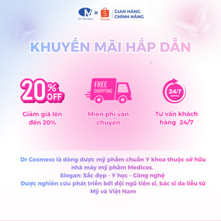 Bộ Dầu Gội Xả Phục Hồi Tóc Hư Tổn, Dưỡng Mềm Mượt, Suôn Bóng, Giảm Gãy Rụng 300ml Chính Hãng Dr Cosmess