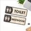 Bảng Gỗ Toilet WC Nam Nữ, Biển Chỉ Dẫn Phòng Vệ Sinh Decor Vintage, Dán Keo Sẵn, Khắc Theo Yêu Cầu