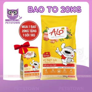ALO - HẠT CHO CHÓ MỌI LỨA TUỔI VỊ GÀ CHẮC KHỎE XƯƠNG BAO 20KG