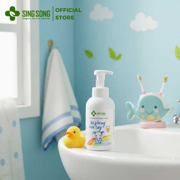Xà Phòng Rửa Tay Cho Bé Tạo Bọt Tự Nhiên Singsong Không Hương Liệu - 500ml