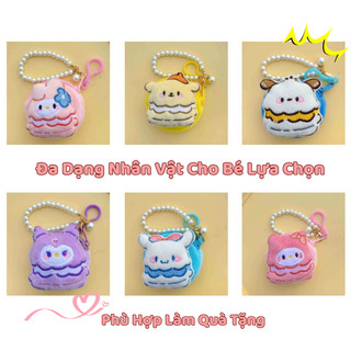 Túi Dựng Tiền Mini Sanrio Kuromi, Melody, Kitty Đáng Yêu Cho Bé, Dây Treo Ngọc Trai Lấp Lánh, Chất Liệu Vải Bông Mềm Mại