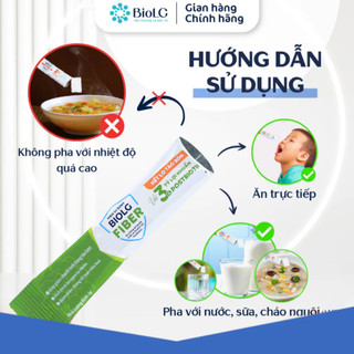 Cốm Vi Sinh BioLG Fiber Bổ Sung Chất Xơ Và Lợi Khuẩn Hỗ Trợ Giảm Táo Bón, Chăm Sóc Đường Ruột