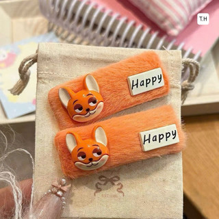 🐷 𝑭𝑹𝑬𝑬𝑺𝑯𝑰𝑷 🐷 Kẹp tóc phối lông nhân vật hoạt hình Melody đáng yêu