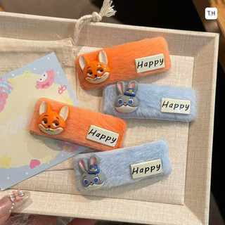🐷 𝑭𝑹𝑬𝑬𝑺𝑯𝑰𝑷 🐷 Kẹp tóc phối lông nhân vật hoạt hình Melody đáng yêu