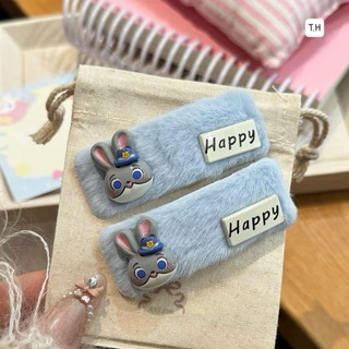 🐷 𝑭𝑹𝑬𝑬𝑺𝑯𝑰𝑷 🐷 Kẹp tóc phối lông nhân vật hoạt hình Melody đáng yêu