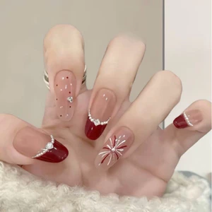 Nailbox Mã [T027] Nail Thiết Thủ Công Mẫu Pháo Hoa Hotrend Cho Nàng Diện Tết Siêu Xinh