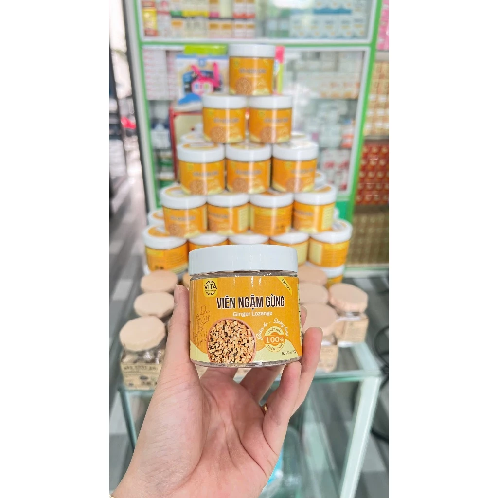Combo 3 Viên Ngậm Gừng Mix Vị Giảm Ho, Thơm Ngon, Viên Gừng Kỳ Sơn