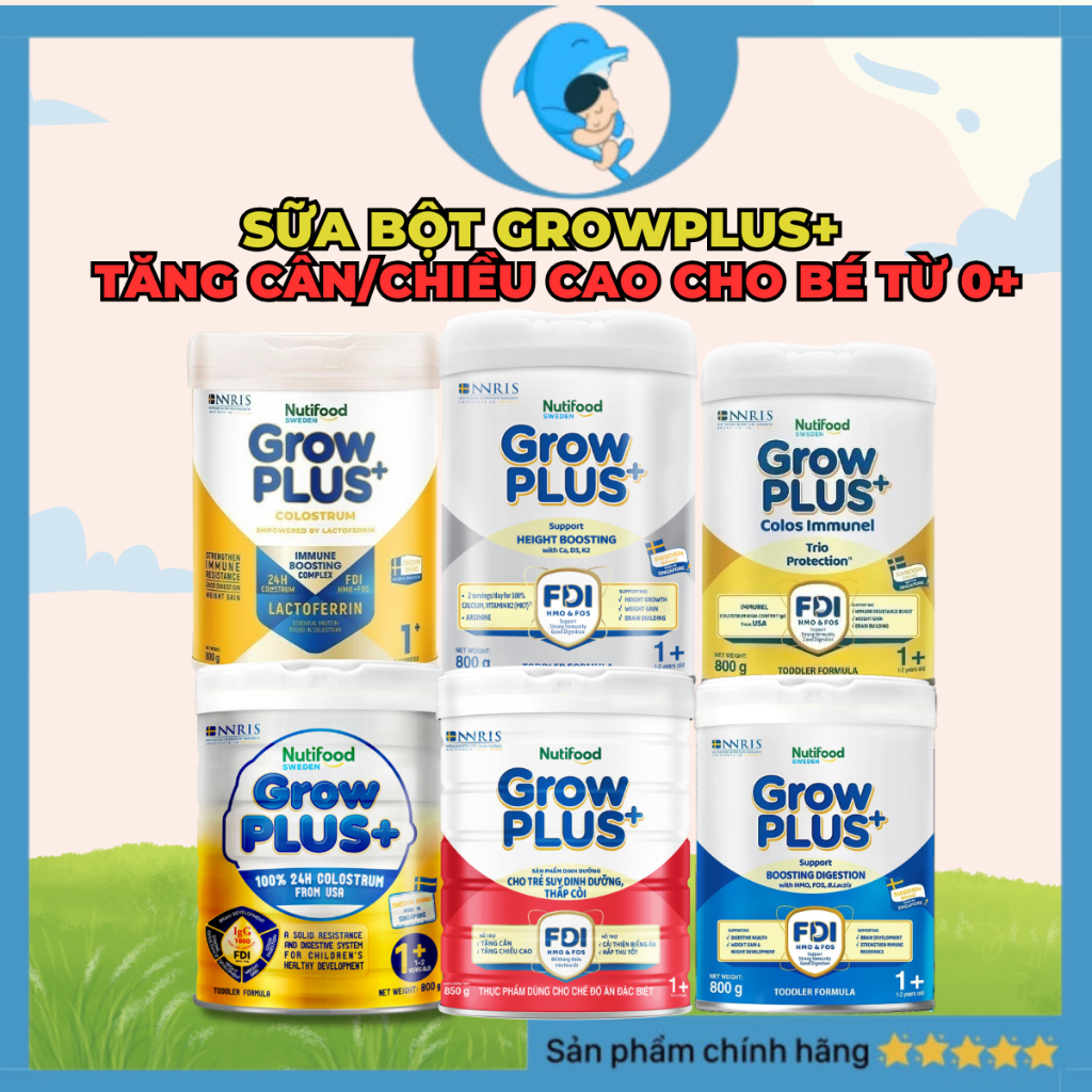 [Link live X] Sữa công thức/pha sẵn Nutifood Grow plus Bạc/Grow plus ...
